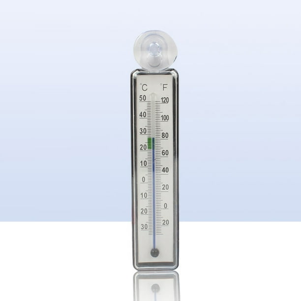 Termómetro de vidrio para acuario, herramienta de medición de temperatura  sumergible para pecera con ventosa, 14CM