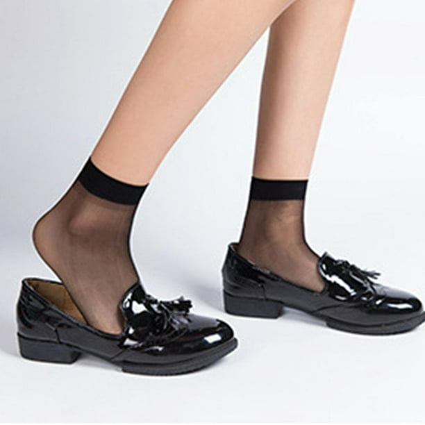  feprena Calcetines de tubo, calcetines de trabajo duraderos  para mujer con absorción de humedad, Negro Beige _24 : Ropa, Zapatos y  Joyería