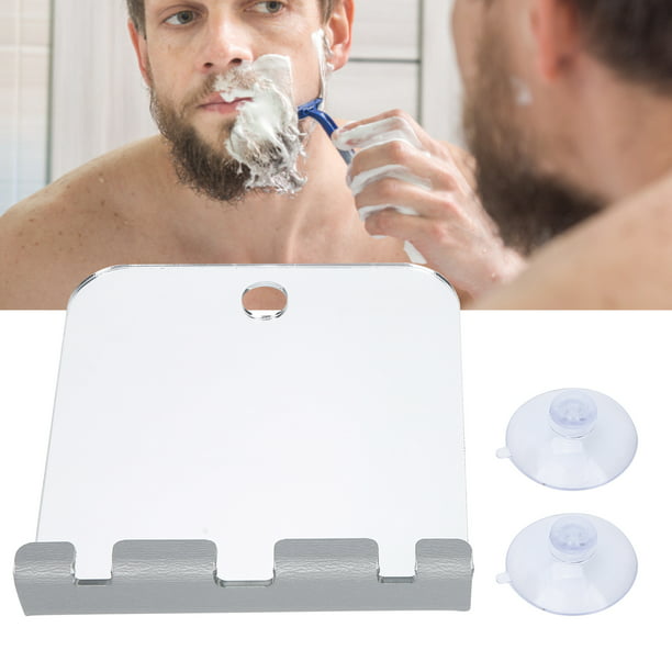 Espejo de ducha antivaho espejo de baño soporte de maquinilla de afeitar  espejo de afeitar sin niebl Fugacal Otros