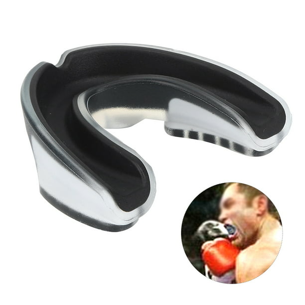 Protector de dientes de boxeo negro lateral de señal protector bucal  protector bucal deportivo para baloncesto fútbol ​​Sanda boxeo Taekwondo  ANGGREK