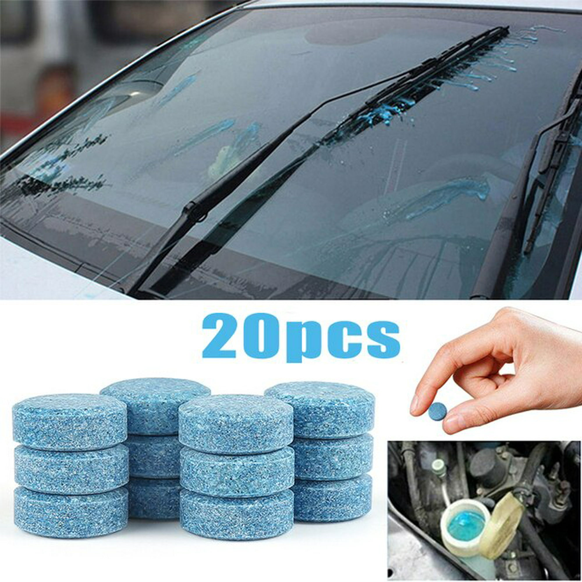 Pastillas efervescentes para limpiaparabrisas de coche, tableta  efervescente concentrada de alta calidad, 50 piezas