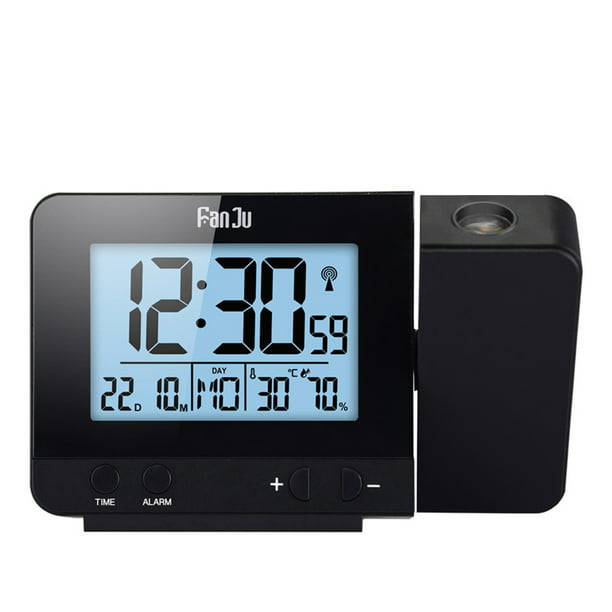 Reloj Despertador Digital Alarma Lcd Proyector Hora Espejo