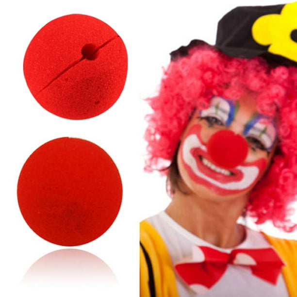 12 Nariz Payaso Roja Espuma Doctor Clown Teatro Disfraz