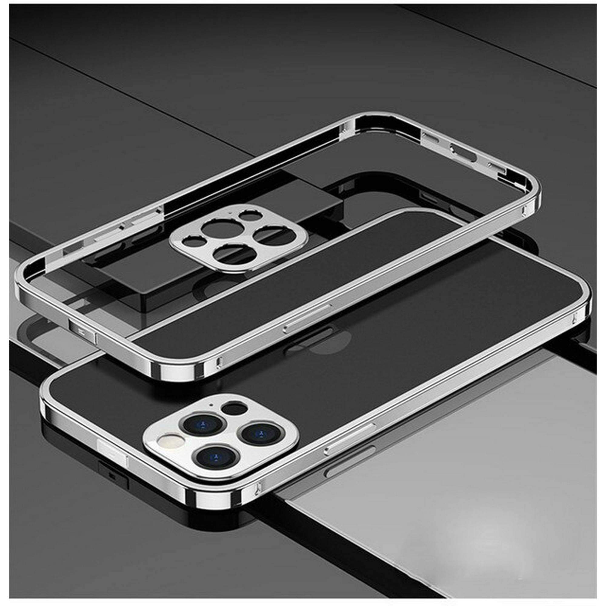Fundas de teléfono de Metal para IPhone 12, 13, 14 Pro Max, 14 Plus, carcasa  de teléfono con marco de aluminio magnético para Iphone 11, 12, 13 Pro Max  Mini Fivean unisex