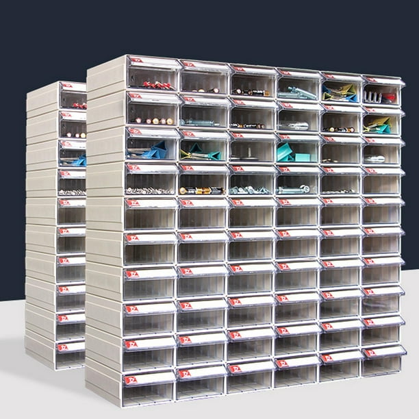 Caja portátil de almacenamiento de bloques de construcción para juegos,  caja organizadora de juguetes para piezas pequeñas, soporte para pendientes  de