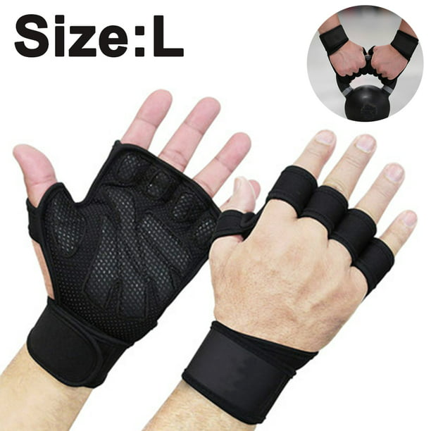 Guantes de entrenamiento para mujeres y hombres, guantes de levantamiento  de pesas con protección completa de la palma y agarre adicional para