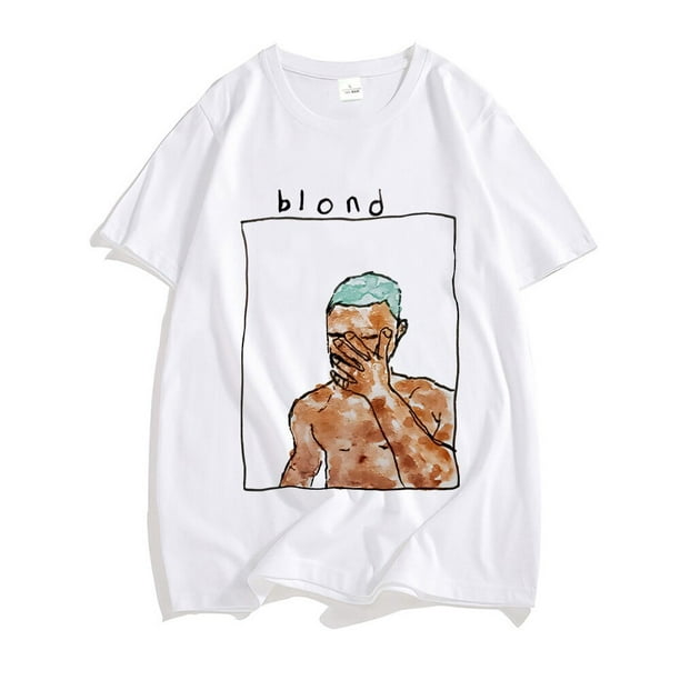 Camisetas de Frank para hombre y mujer, camisa informal de algodón 100%,  ropa de música Pop, rubia, BANYUO