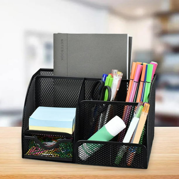 Organizador de escritorio con 12 compartimentos, organizador de cajones de  oficina, soporte de escritorio, caja de almacenamiento de plástico para