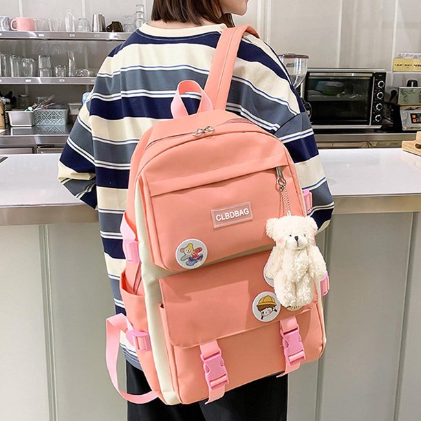 Bolsa compuestas de lona bonitas para mujer estuche para lápices mochila  bandolera JShteea Para Estrenar