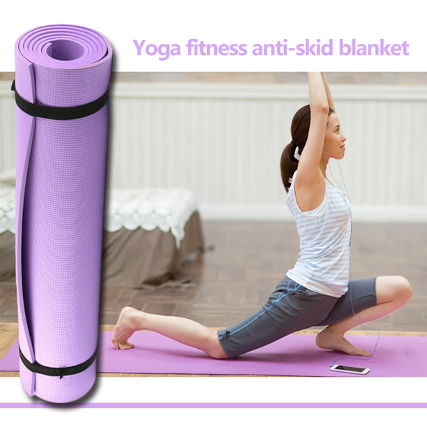 Esterilla de yoga EVA de 4 mm/6 mm de espesor Esterilla de ejercicio de pilates  antideslizante multiusos 1730x600 mm Likrtyny