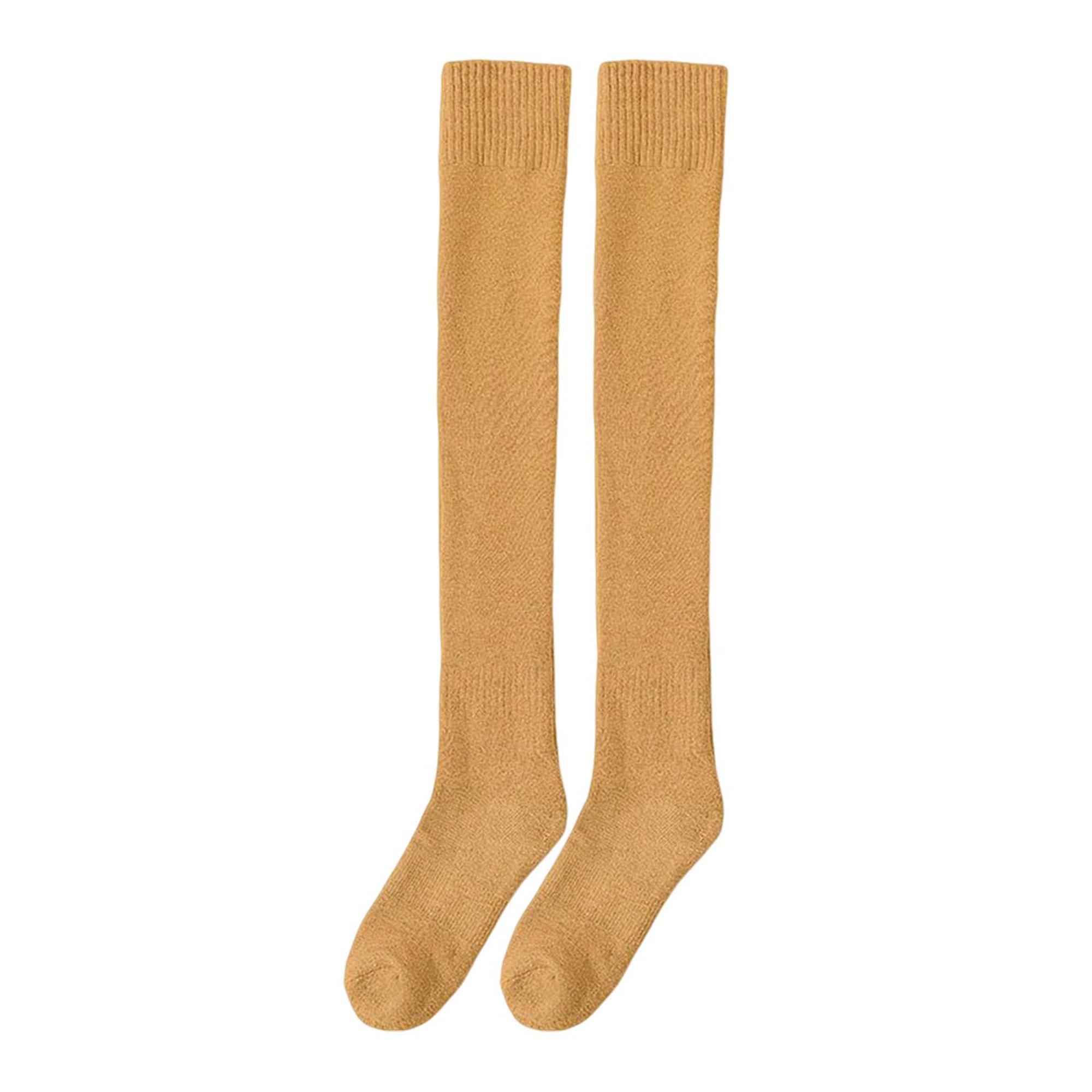 3 pares de calcetines altos hasta el muslo por encima de la rodilla,  calcetines de algodón para botas de punto alto