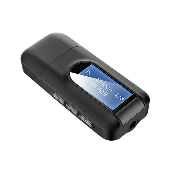 Adaptador Bluetooth 5.0, Transmisor y Receptor, Compatible con TV  /Automóvil / Computadoras y Tablets, Sunnimix Adaptador Bluetooth para Coche