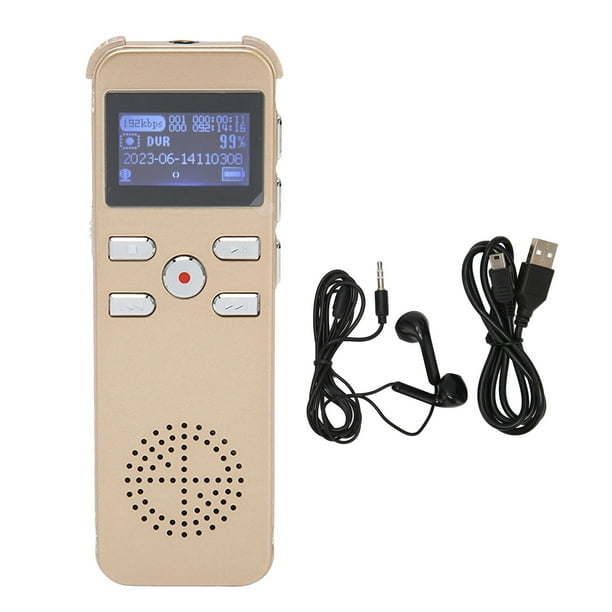 Grabadoras de voz digitales de 8 GB, grabadora de audio activada por voz  para conferencias, reuniones, entrevistas, dispositivo de grabación con