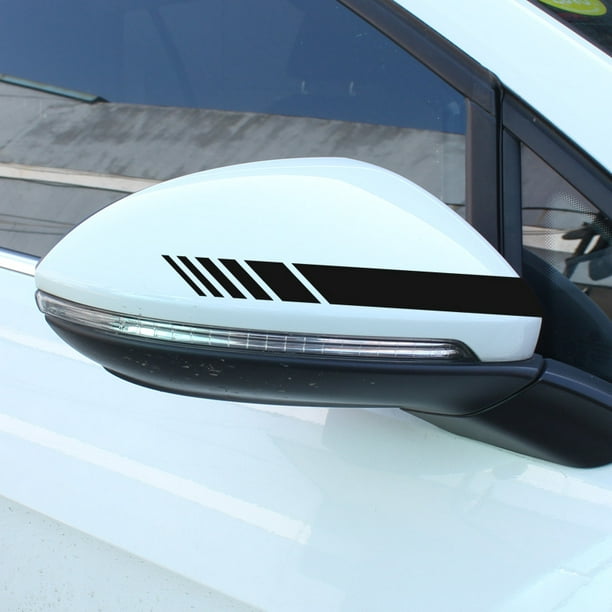 Accesorios para el exterior del coche Pegatinas para el espejo retrovisor  Decoración Pegatina para el cuerpo del coche Vinilo 4 piezas (Negro) JAMW  Sencillez