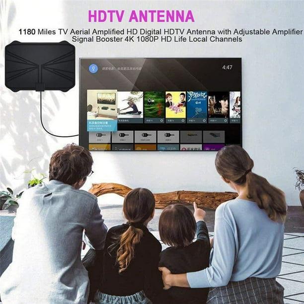 Amplificador Antena Tv Hd Digital Interior Steren 4k 1080p