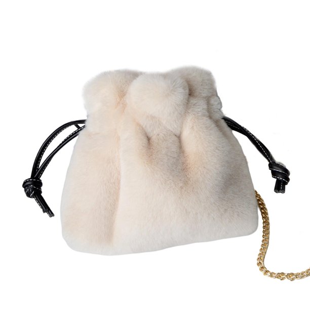 Bolso bandolera de moda Bolsos Monedero Invierno Otoño Totes Bolso con  correa de cadena Noche blanco Yuyangstore bolso de hombro de felpa