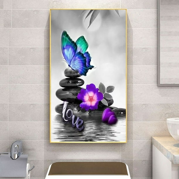 Cuadro de diamantes 5D con piedras cuadradas de mariposa 40x50cm pintura de diamantes  para niñas cuadro