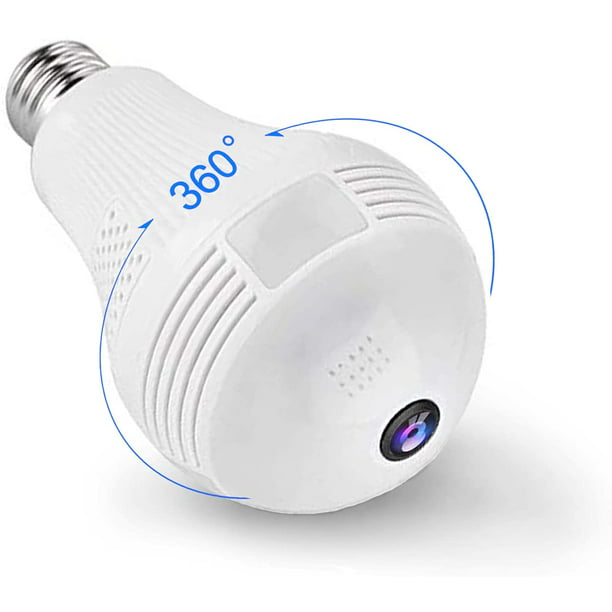 Bombilla Camara WiFi De Seguridad 360 Con Audio Microfono Para Casa y  Exterior