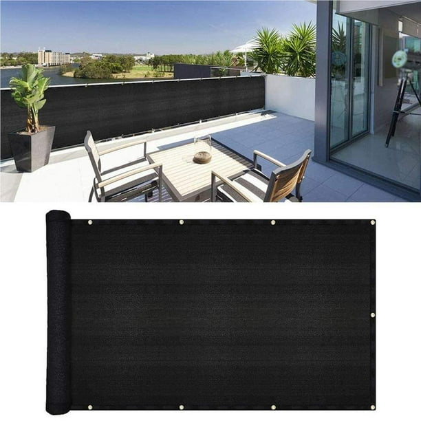 NINGBAI Pantalla de Privacidad 145 x 400 cm Malla Ocultación Patio,  Pantalla Protectoras Valla, Balcón Malla de Sombreo con Ataduras de Cables  para