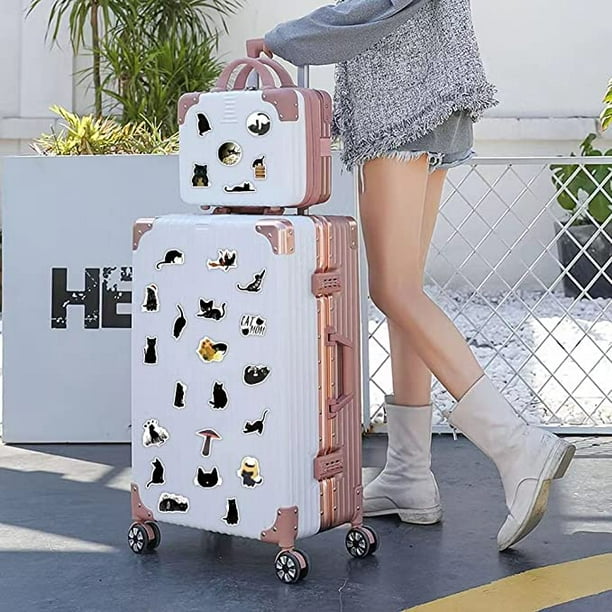 100 pegatinas para maletas de ordenador, pegatinas de viaje, país