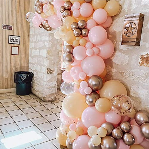 Decoraciones de Baby Shower para Niña 145 Pzas, Kit de Arco de Globo de Oro  Rosa Rosa con Onemere Onemere