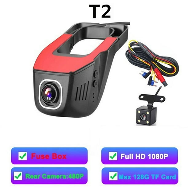 Mini Cámara Videocámara, 1080P Cámara Vigilancia, Sensor G Incorporado, / /  ADAS / Función Electrónica para Perros Yotijar Grabador de conducción DVR  para coche