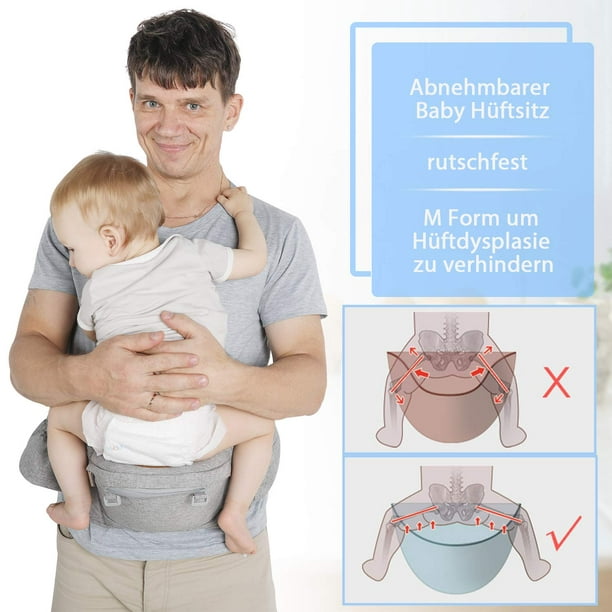 Portabebés ergonómico para bebé, portabebés frontal, canguro