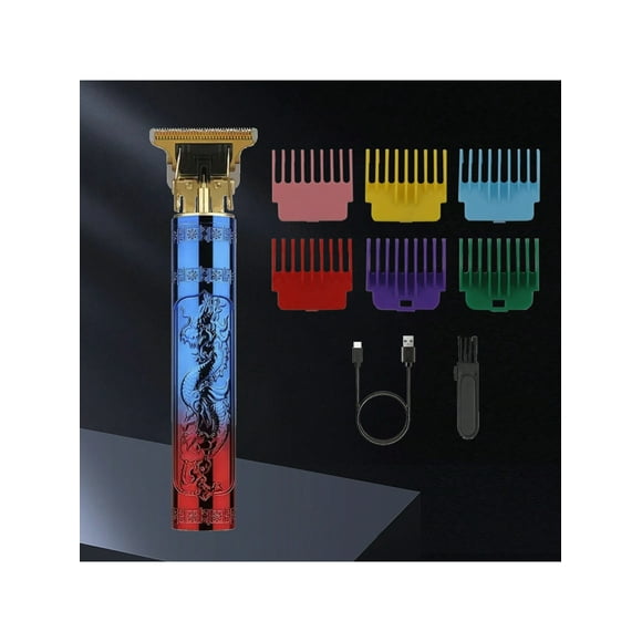 6 speed limit comb electric hair trimmer shaver for household use rechargeable colorful clipper
