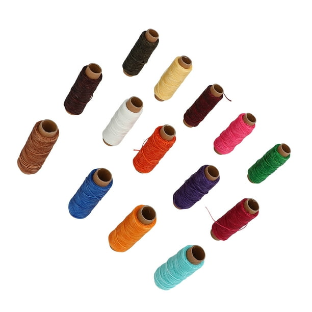  JOYISEN Hilo encerado 150D de cuero multicolor para coser a  mano, pulseras de encuadernación de cuero, hilo encerado, 10 Uds : Arte y  Manualidades