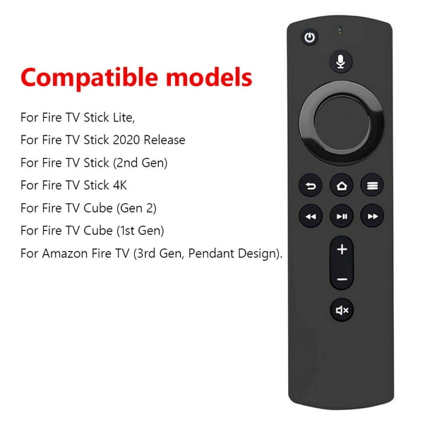Mando a distancia inteligente ABS, mando a distancia infrarrojo de repuesto  con controlador de TV compatible con Bluetooth para  Fire TV Stick