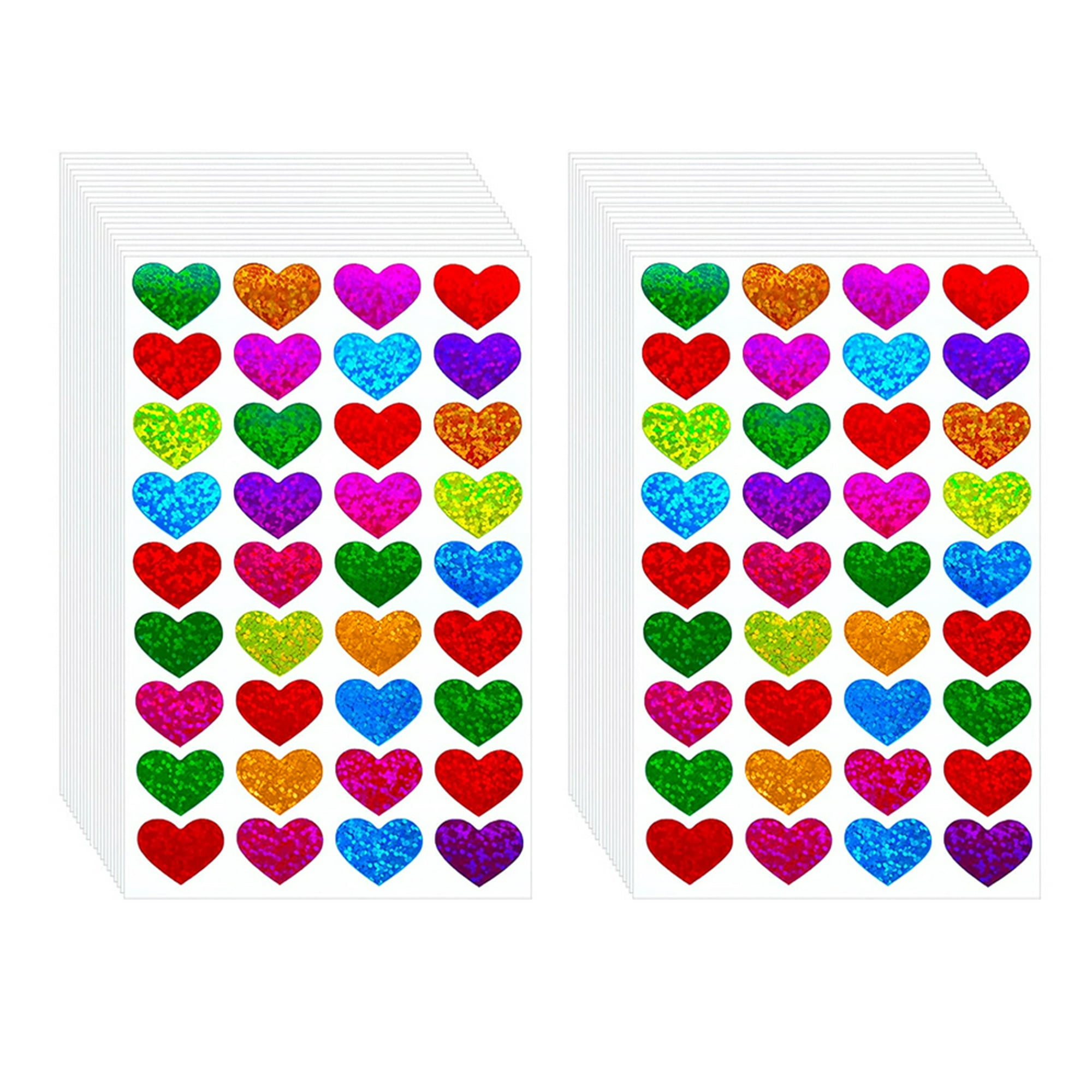 Pegatinas decorativas con diseño de corazón para mujer, álbum