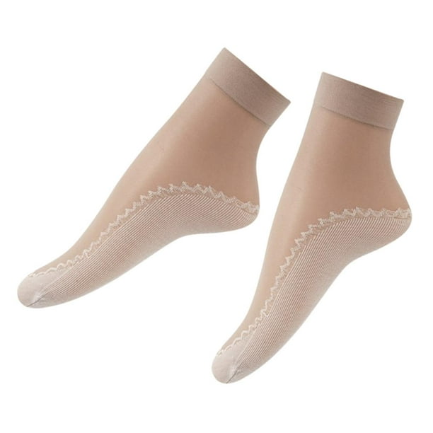10 pares de calcetines de seda de nailon, calcetines deslizantes suaves encaje de verano, arañazos claro Colcomx Calcetines de verano para mujer | Bodega Aurrera en línea