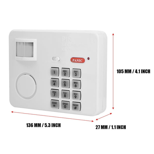  Sistema de alarma para el hogar Paquete de 8 piezas con sensor  de movimiento : Electrónica