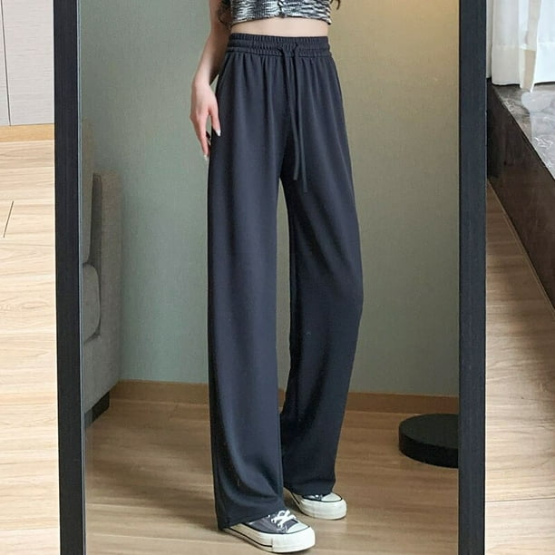 Pantalones rectos elegantes para oficina para mujer, pantalones