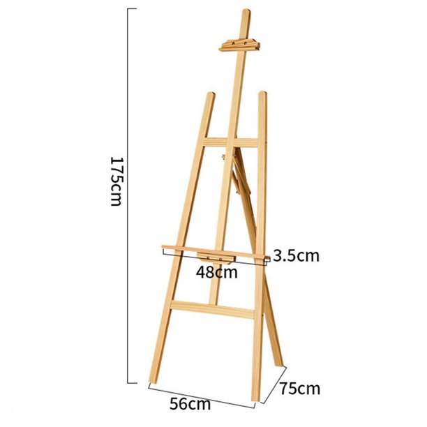 Caballete para pintura de madera de hasta 56cm regulable