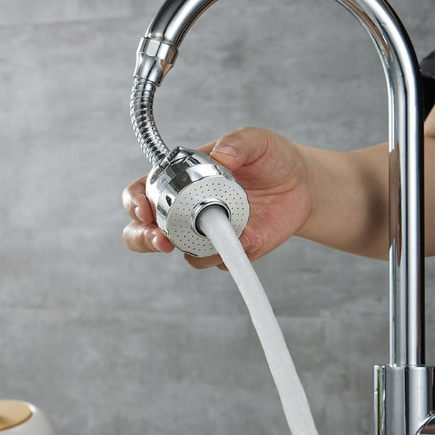 Grifo de lavabo universal, adaptador de salida de ahorro de agua para baño,  grifo, boquilla de alta presión ajustable, filtro de cocina, tipo 2360  grados Inevent HA009020-02