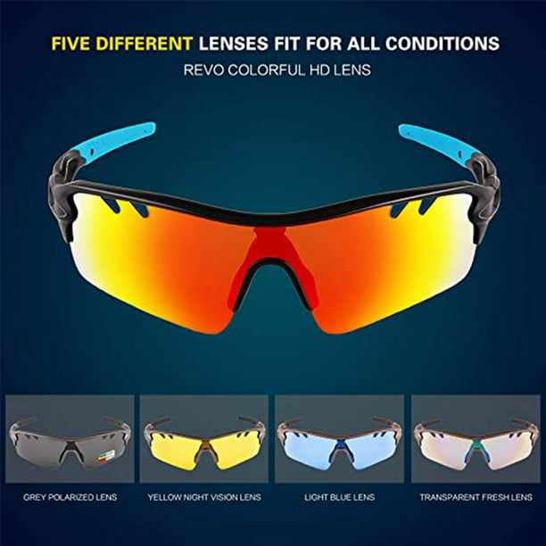 Pack de 6 gafas de sol deportivas polarizadas para hombre