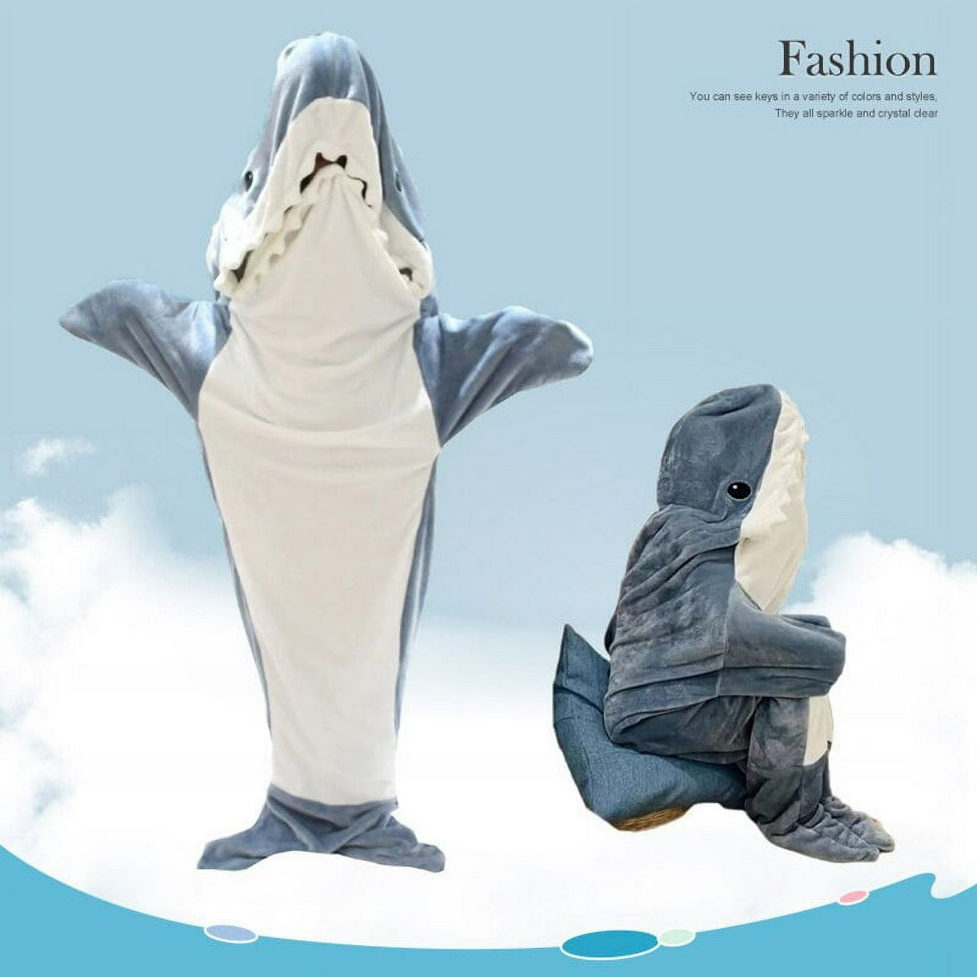 Manta-pijama de Tiburon Cartoon Shark