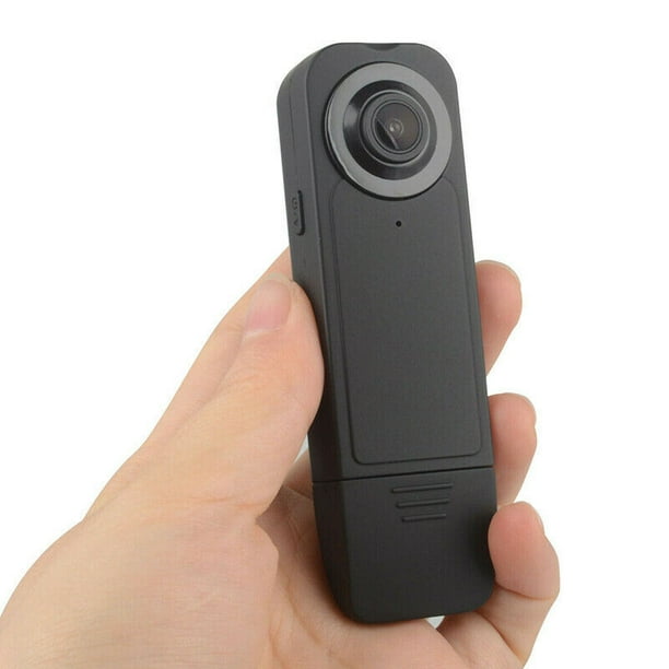 Aoutecen Grabadora de video de bolsillo, grabación de pantalla IPS de 1.33  pulgadas, mini cámara desgastada por el cuerpo, 16 GB, almacenamiento