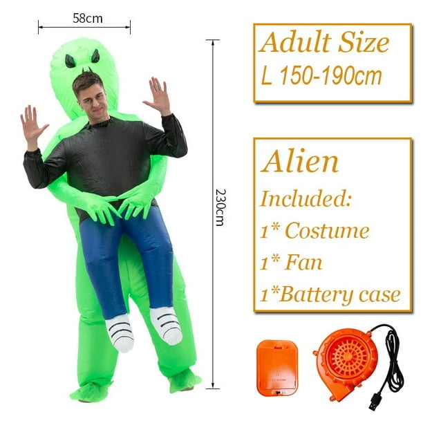  Acekid Disfraz de alienígena para niños, disfraz de alienígena  inflable para niños, disfraz de alienígena para Halloween : Ropa, Zapatos y  Joyería