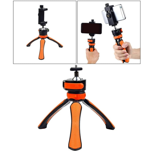 Soporte ligero para trípode de cámara Selfie Stick para cámara deportiva  para teléfonos móviles naranja perfke Soporte para cámara mini trípode