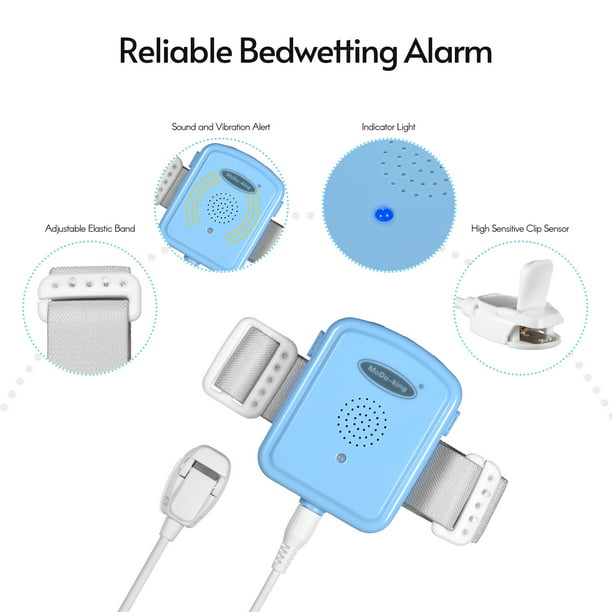 Alarma inalámbrica para enuresis nocturna, sensor de alarma de enuresis  nocturna para niños y adultos que duermen profundamente, sonido fuerte