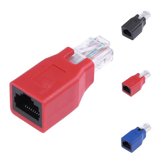 Conector RJ45, extensor de red, adaptador Ethernet hembra a hembra