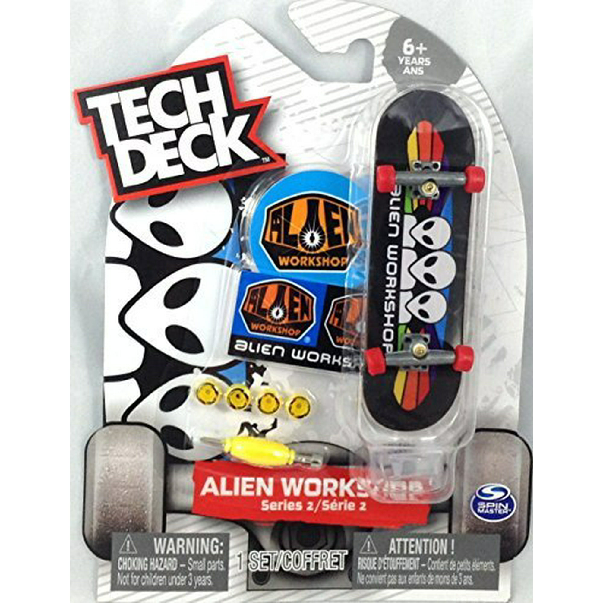 Tech Deck - Pack 2 mini skates de dedo versão Versus - Alien workshop, Concentra
