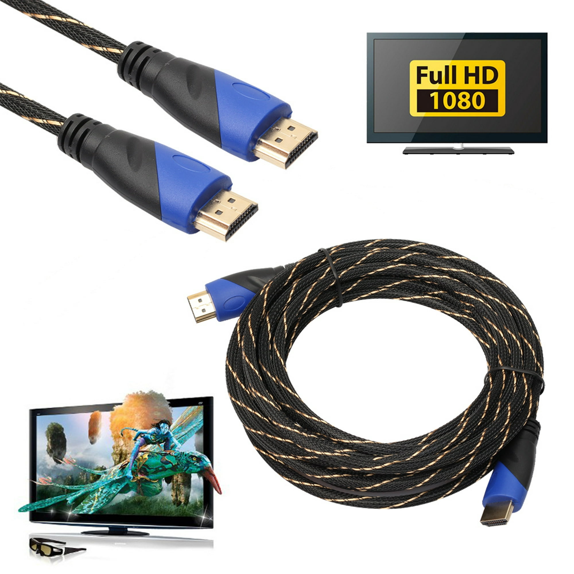 Cable Conexion Hdmi 5m Full Hd / 5 Metros Recubierto V1.4
