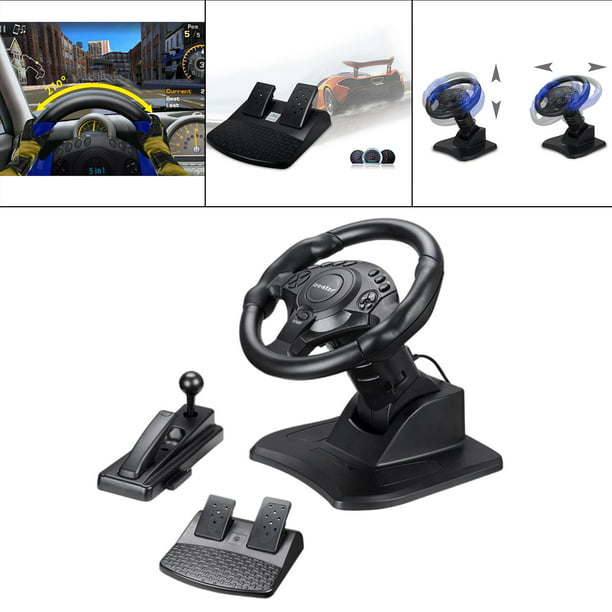 Volante De Carreras Pedales Para Juego Racing Wheel For PC Xbox PS3 4  Nintendo