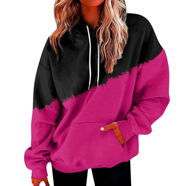 Gibobby Sudaderas para mujer, Sudadera con capucha para mujer, con capucha( Rosa,M)