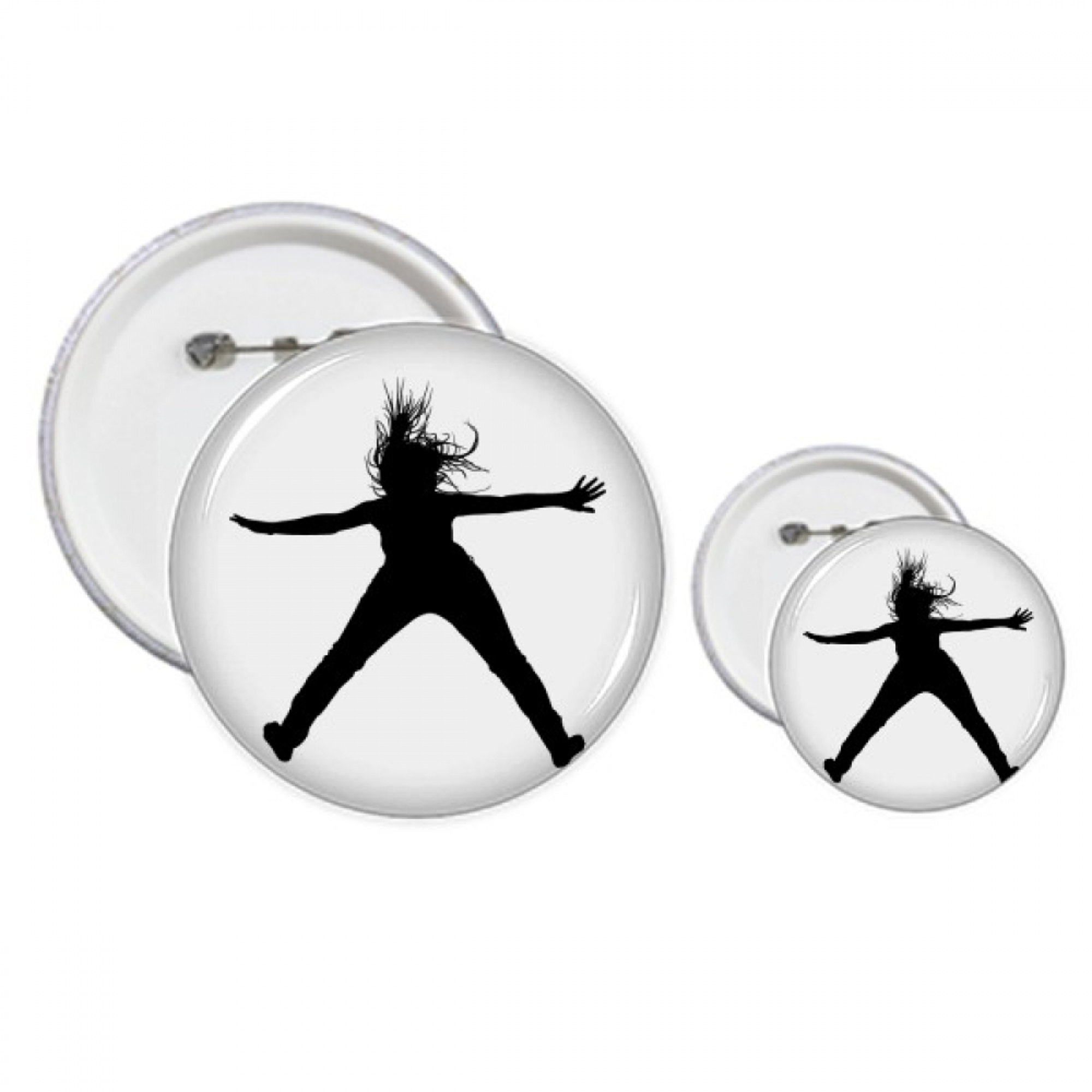 Pelo de educacion fisica deportes de salto Insignia insignia botón ...