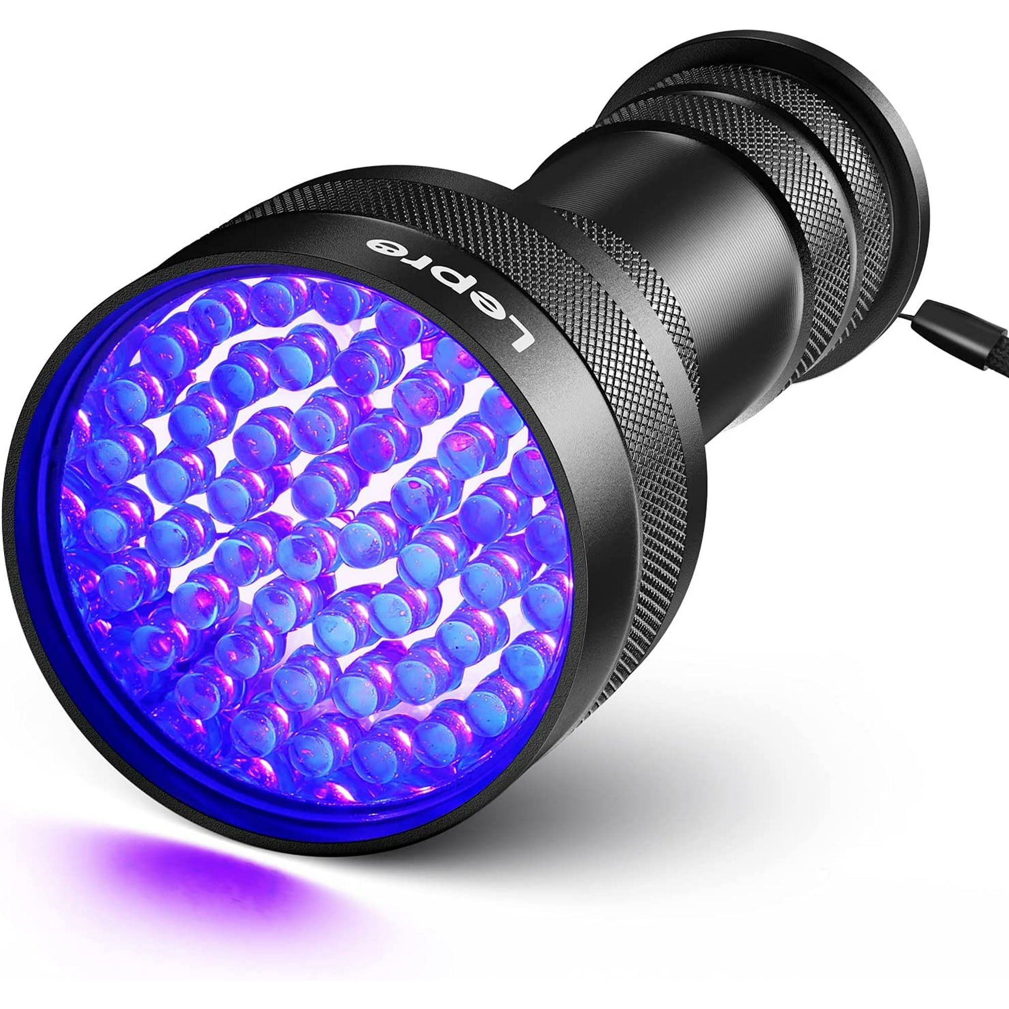 Linterna UV Ultravioleta Luz Negra Portatil de Mano con 51 LED Detector de  Orina