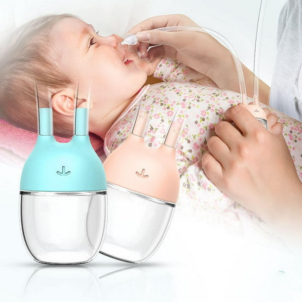Aspirador nasal para bebé, aspirador eléctrico de nariz para niños  pequeños, aspirador de nariz para bebé, limpiador automático de nariz con 3  puntas